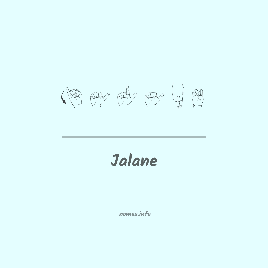 Jalane em Libras