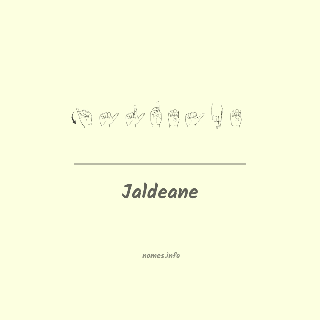 Jaldeane em Libras