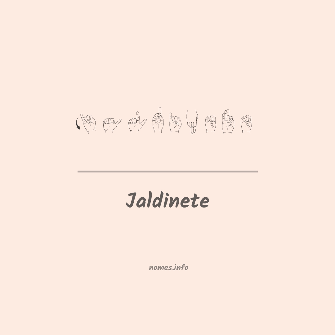 Jaldinete em Libras