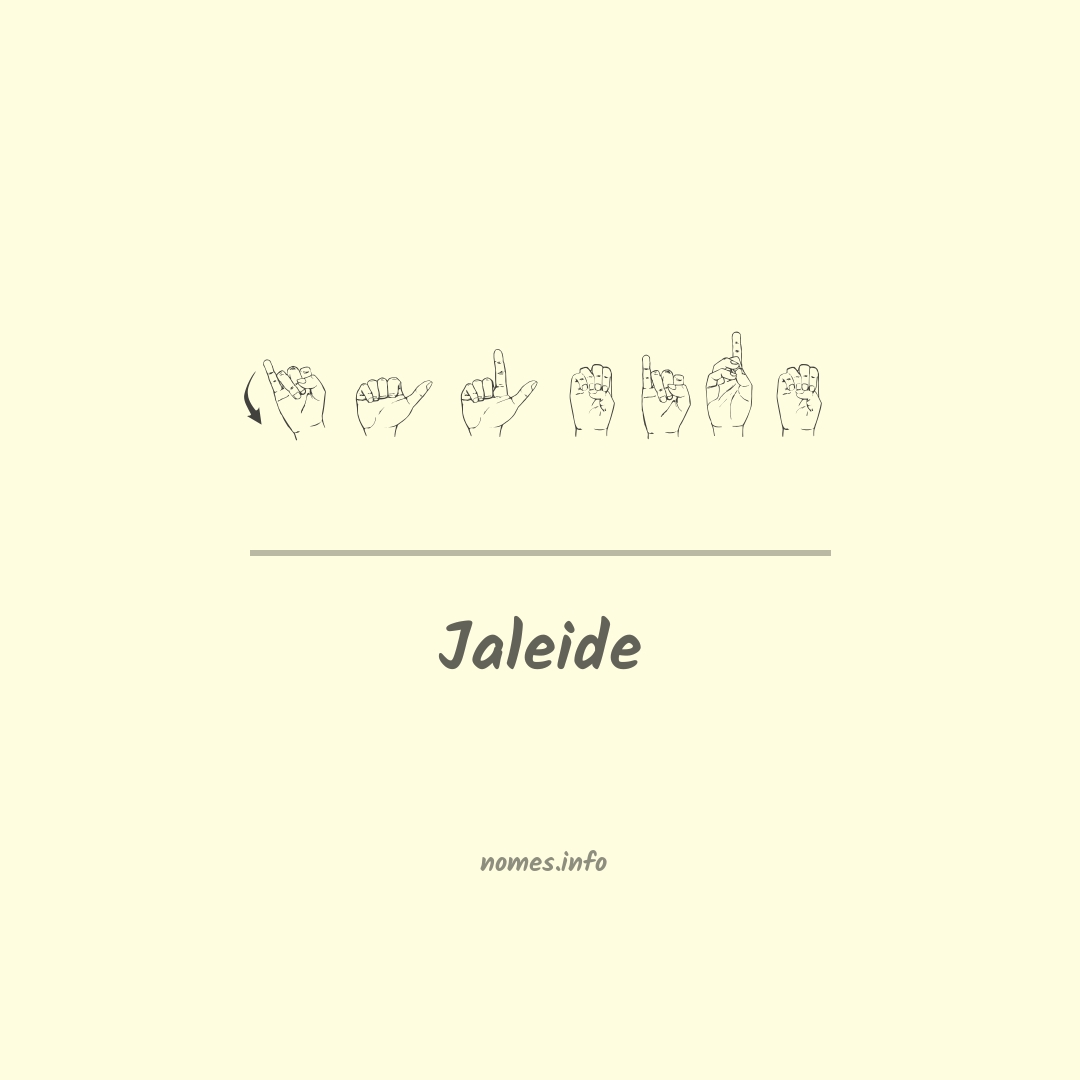 Jaleide em Libras