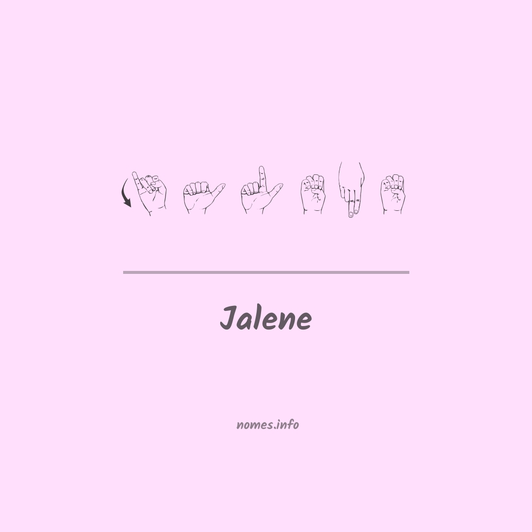 Jalene em Libras