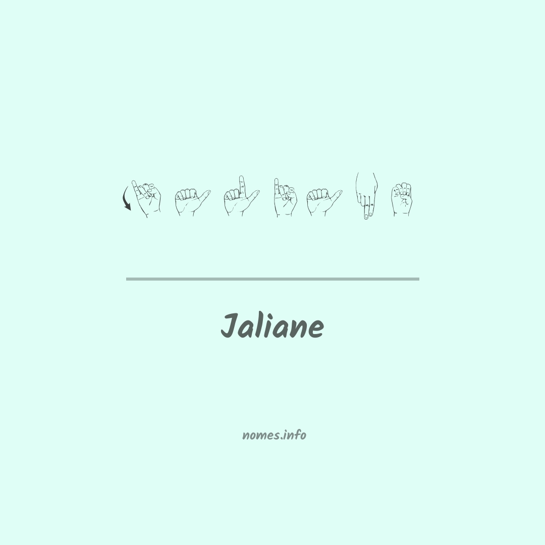 Jaliane em Libras
