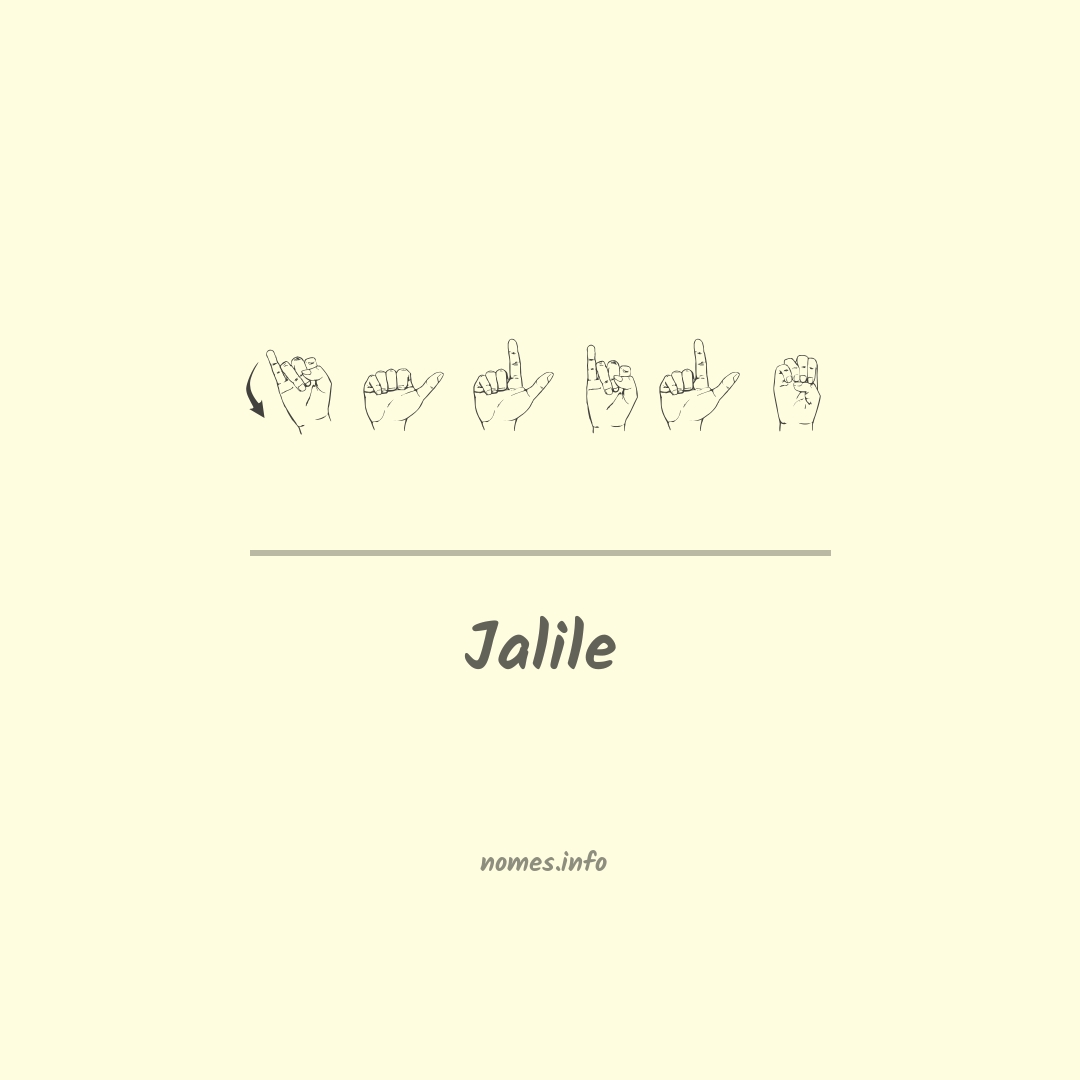 Jalile em Libras