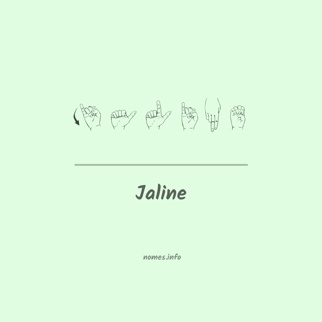 Jaline em Libras