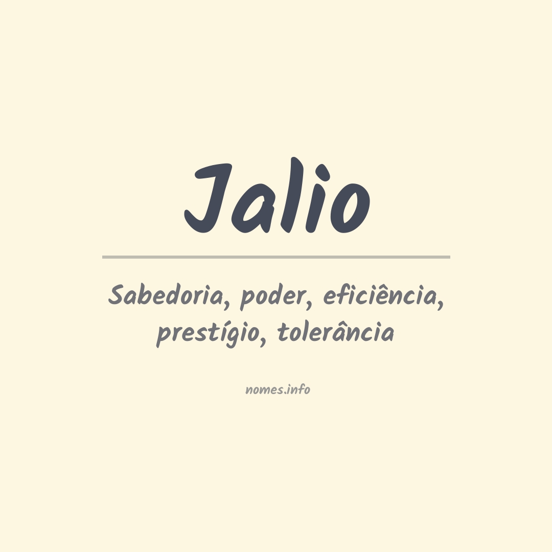 Significado do nome Jalio
