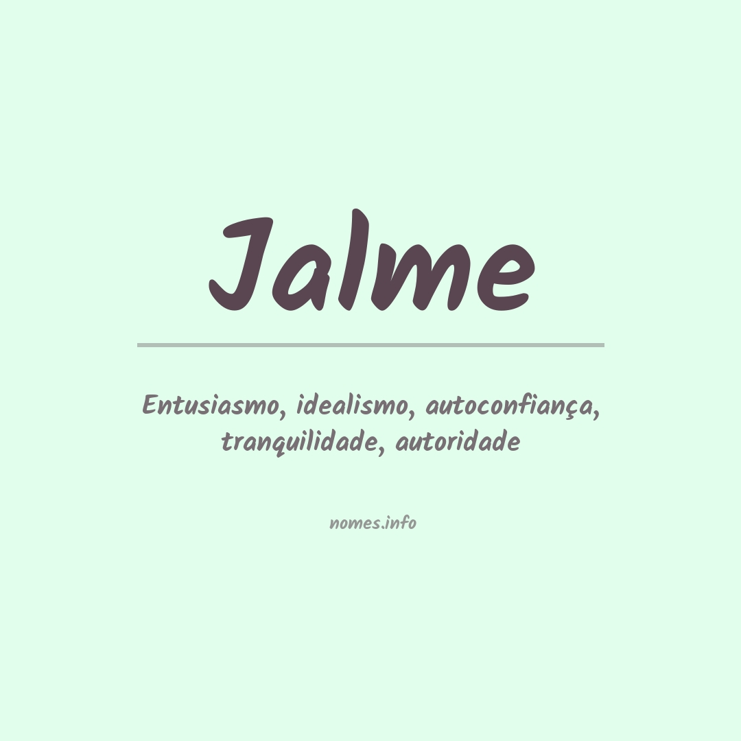 Significado do nome Jalme