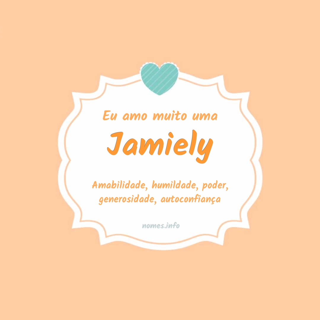 Eu amo muito Jamiely