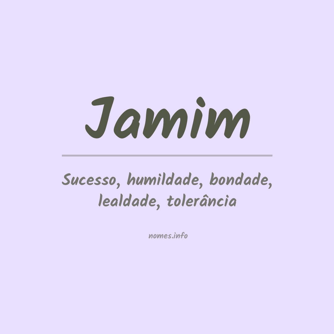 Significado do nome Jamim