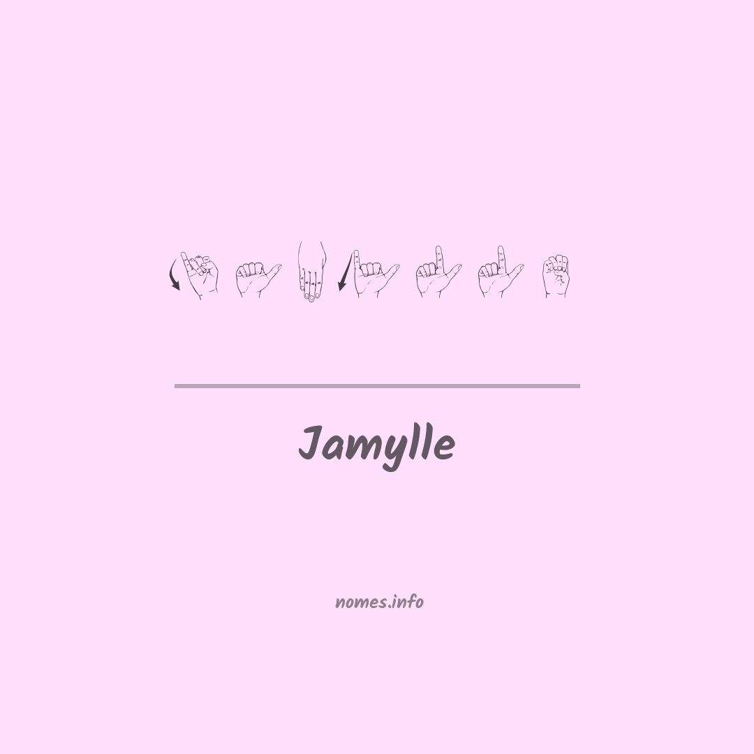 Jamylle em Libras