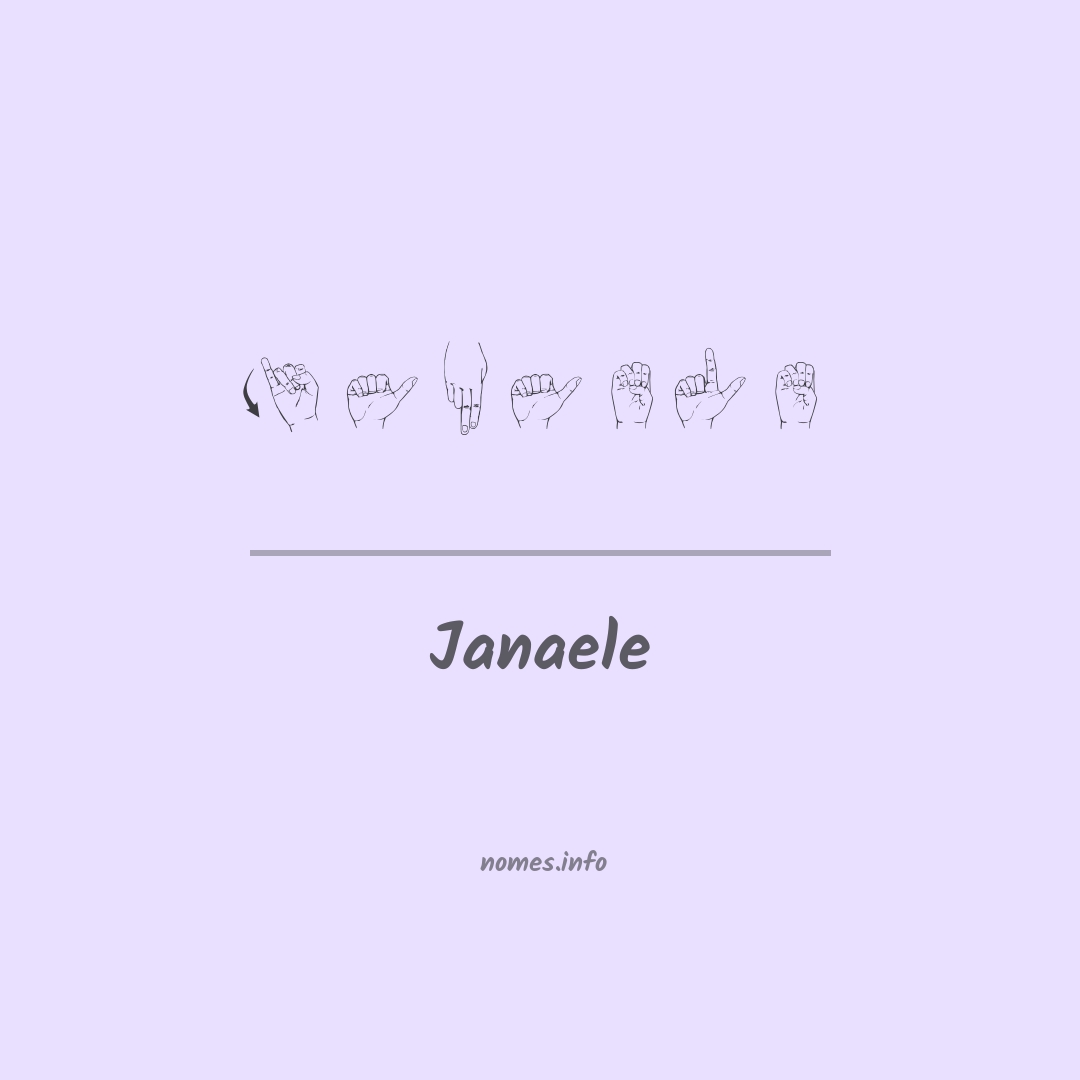 Janaele em Libras