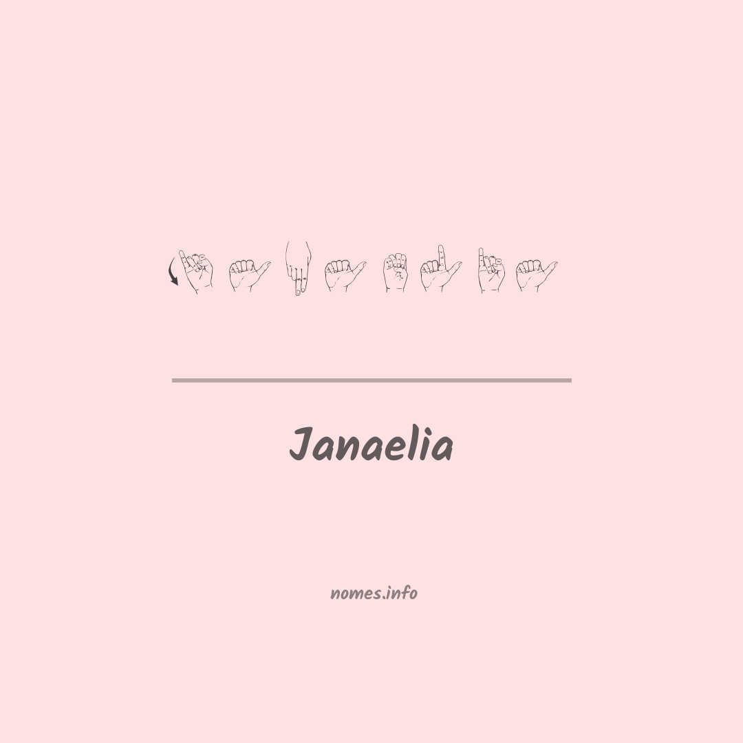 Janaelia em Libras