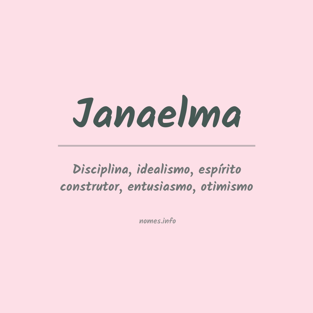 Significado do nome Janaelma