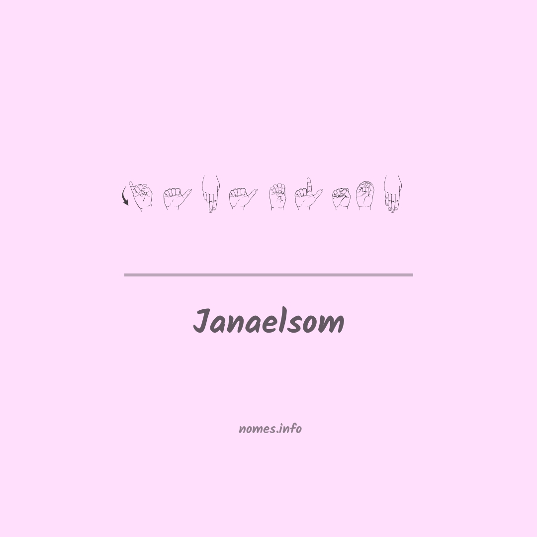 Janaelsom em Libras Janaelsom em Libras