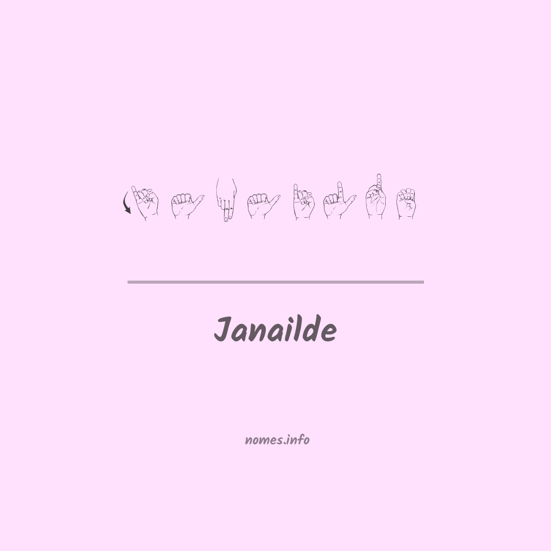 Janailde em Libras