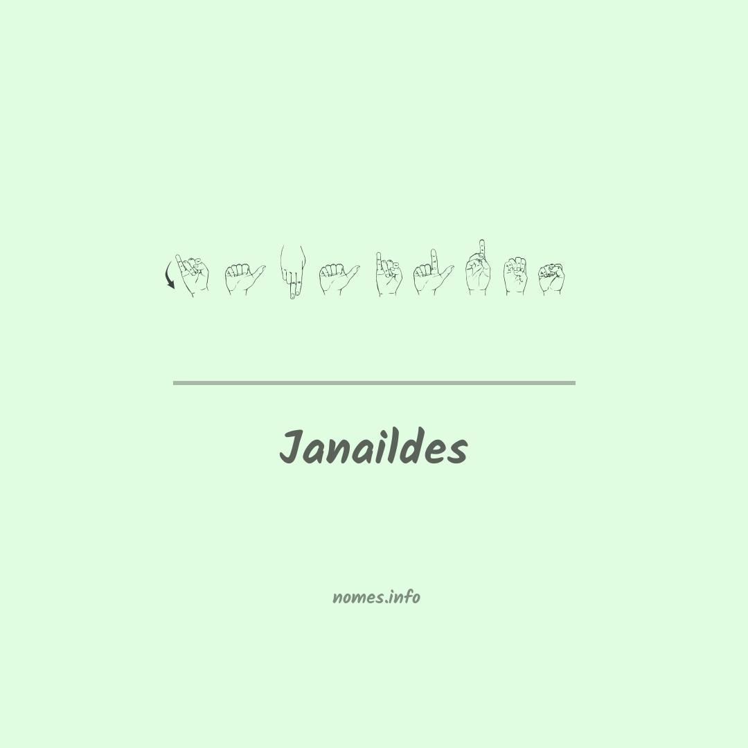 Janaildes em Libras