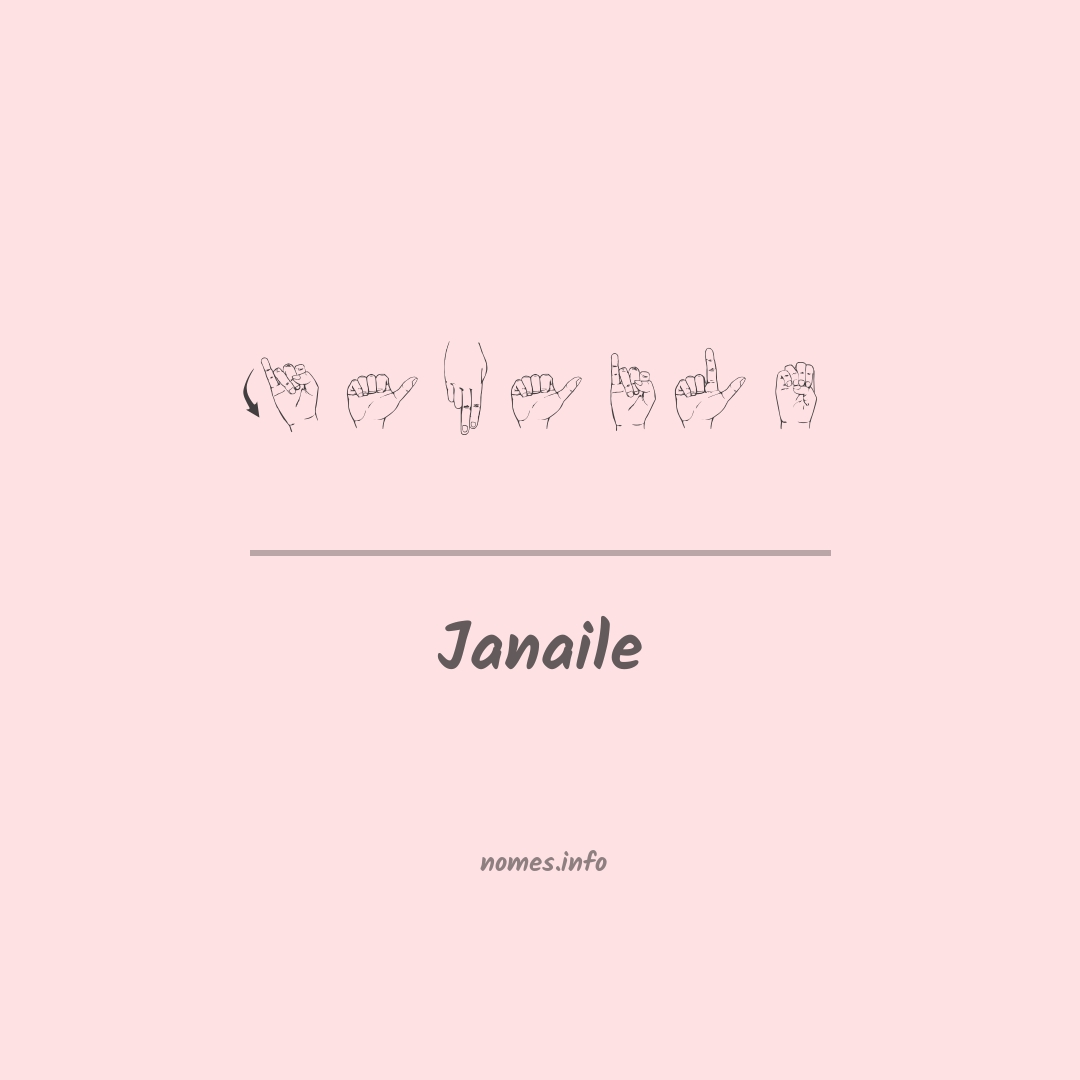 Janaile em Libras