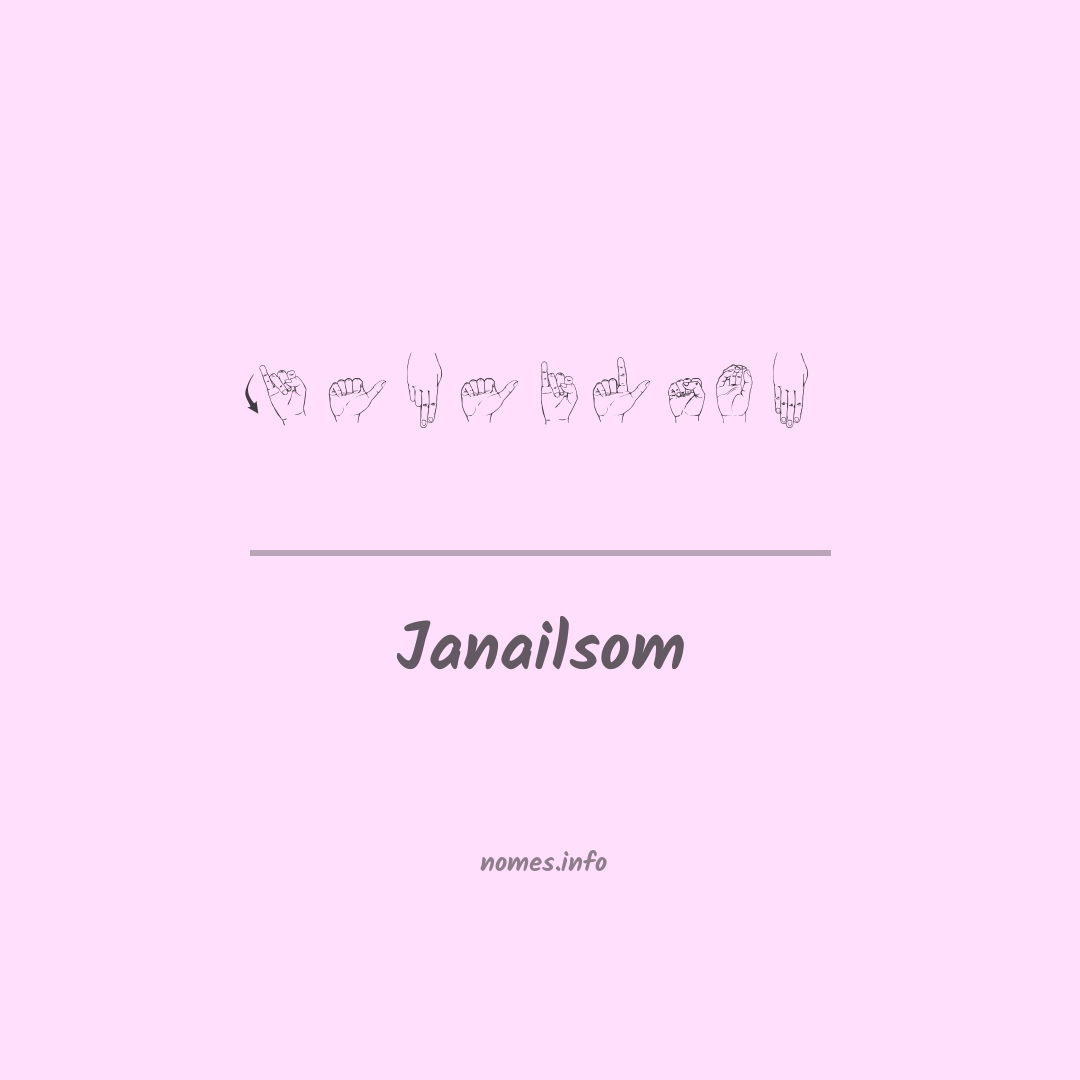 Janailsom em Libras Janailsom em Libras