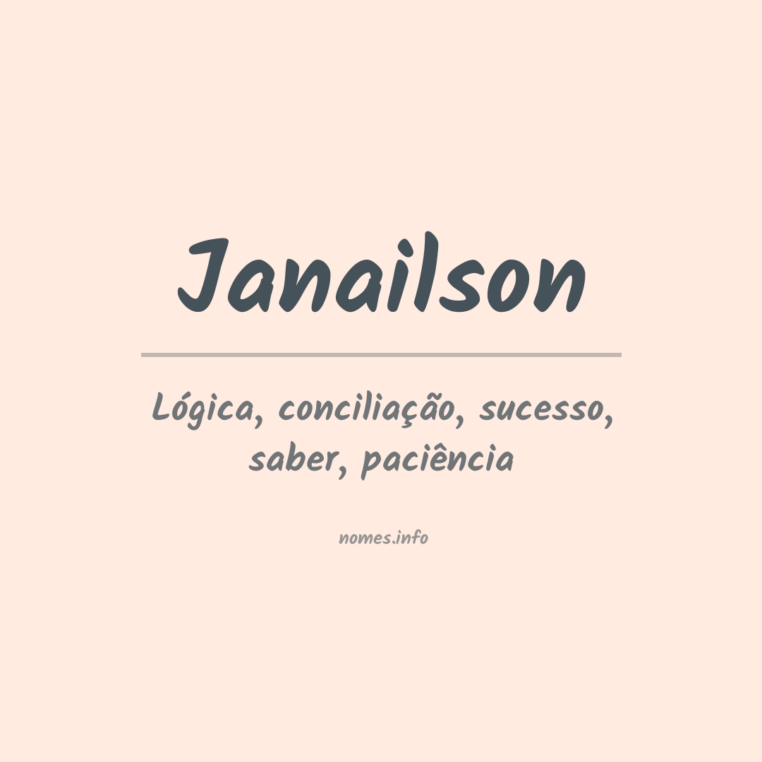 Significado do nome Janailson