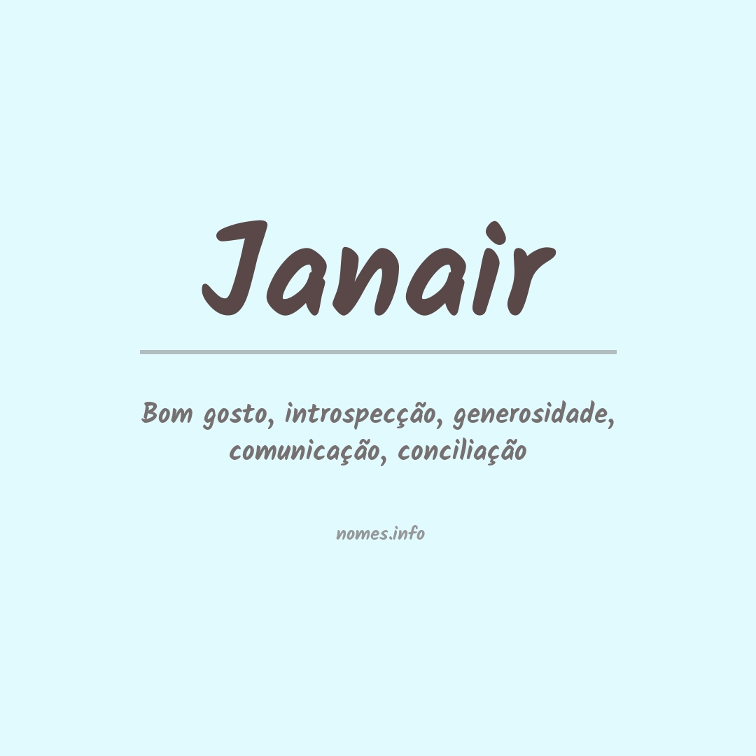 Significado do nome Janair