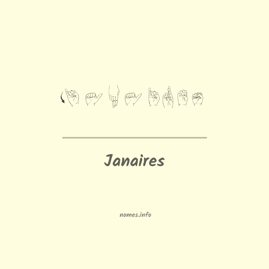Janaires em Libras