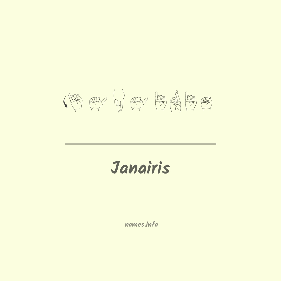 Janairis em Libras