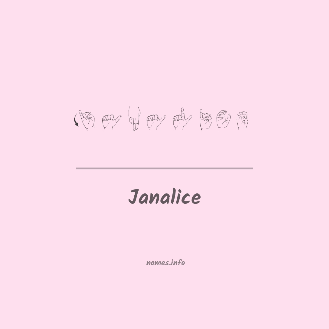Janalice em Libras