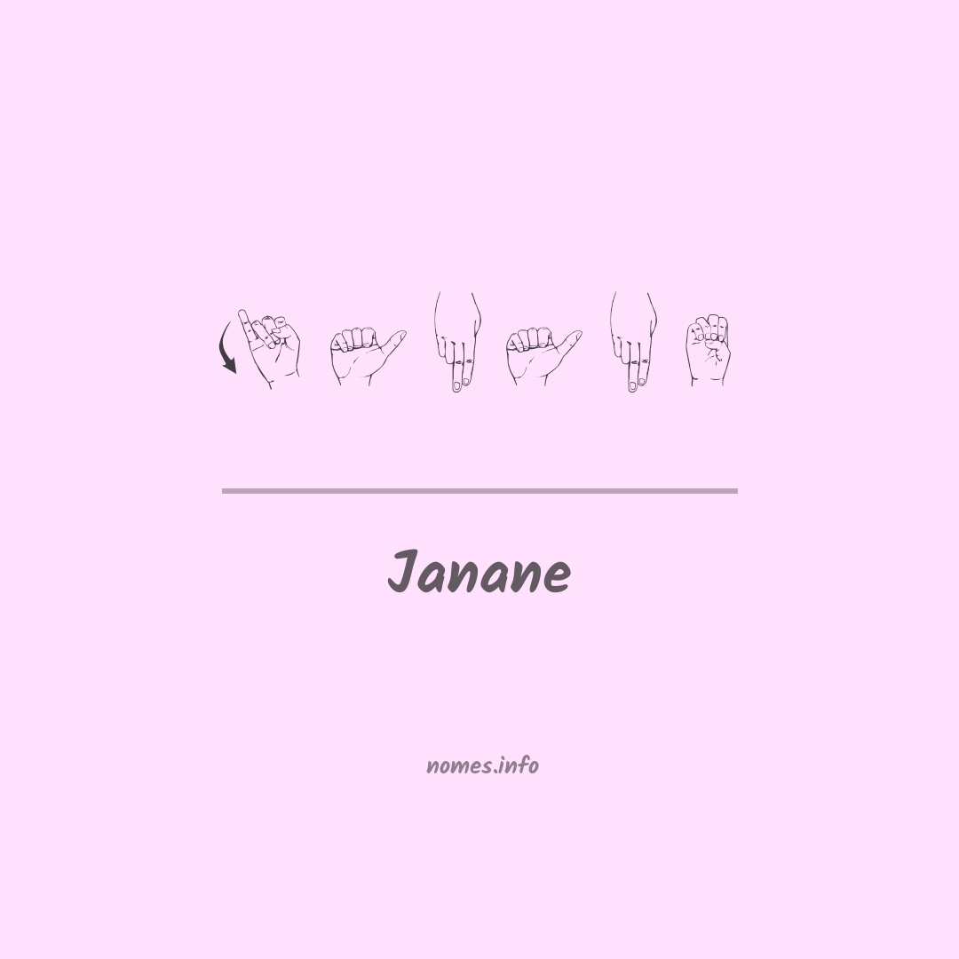 Janane em Libras