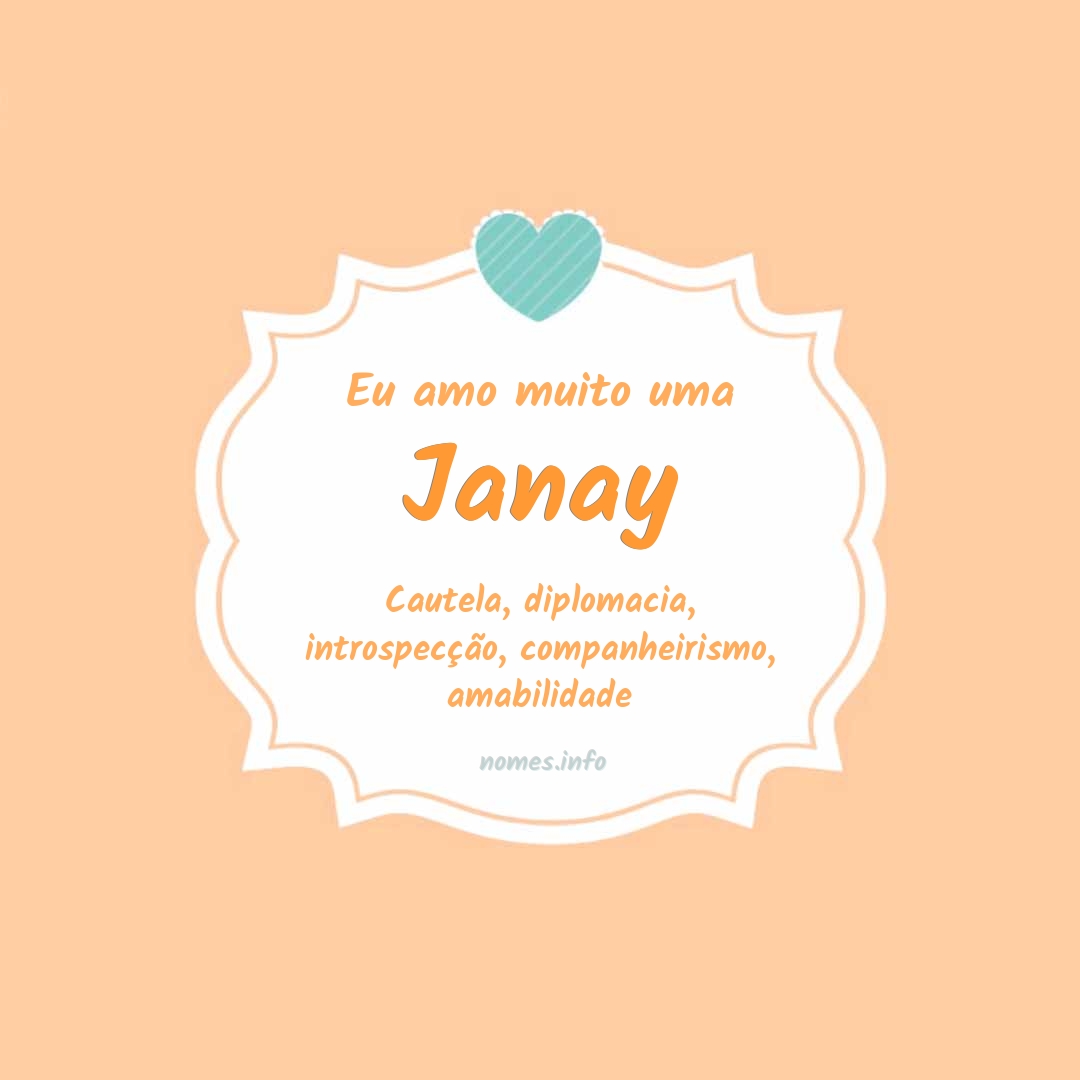 Eu amo muito Janay