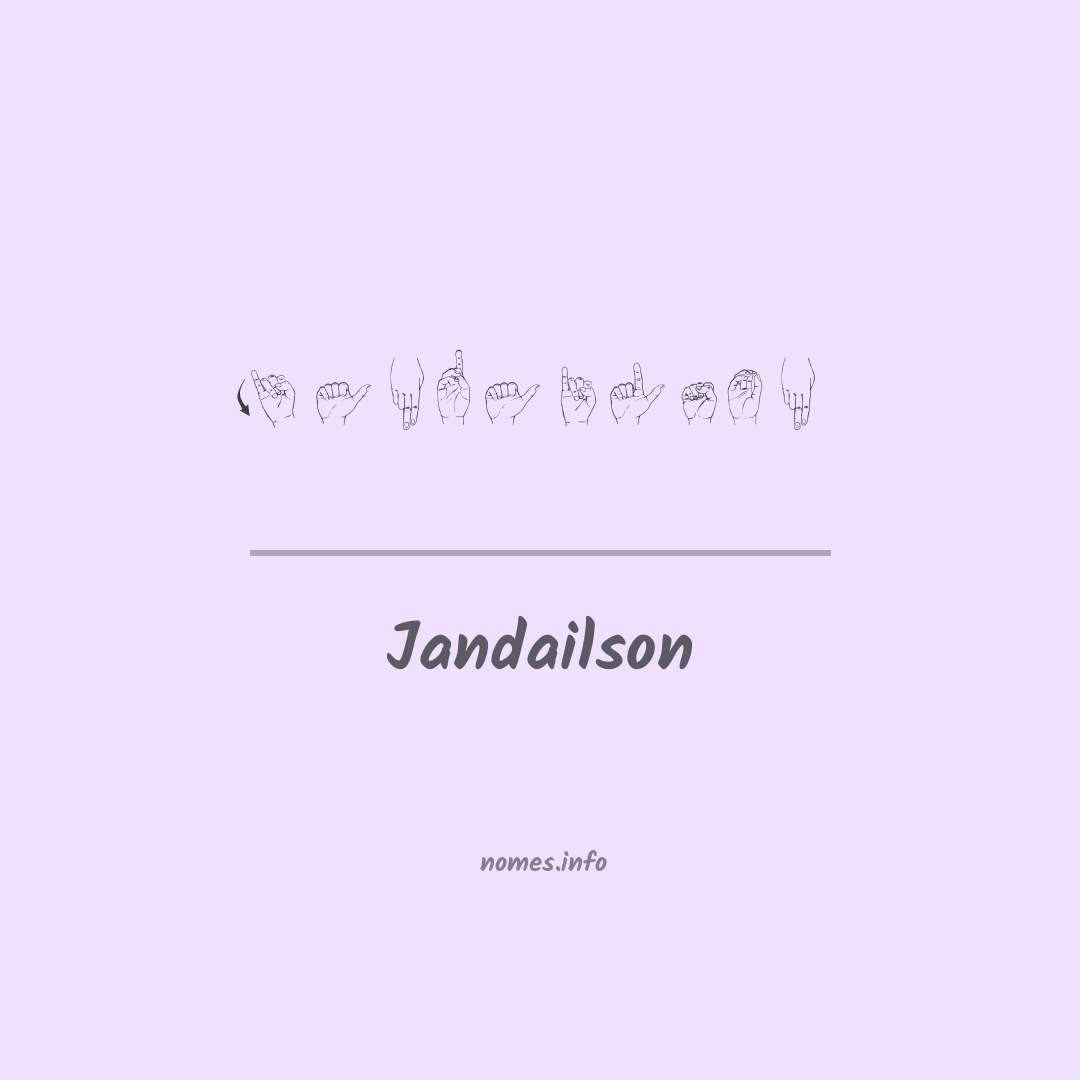 Jandailson em Libras