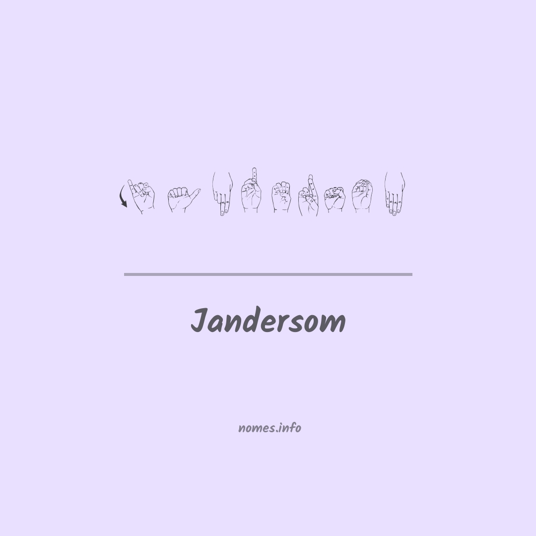 Jandersom em Libras