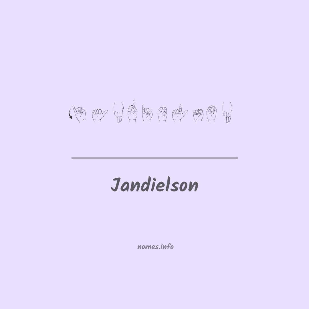 Jandielson em Libras