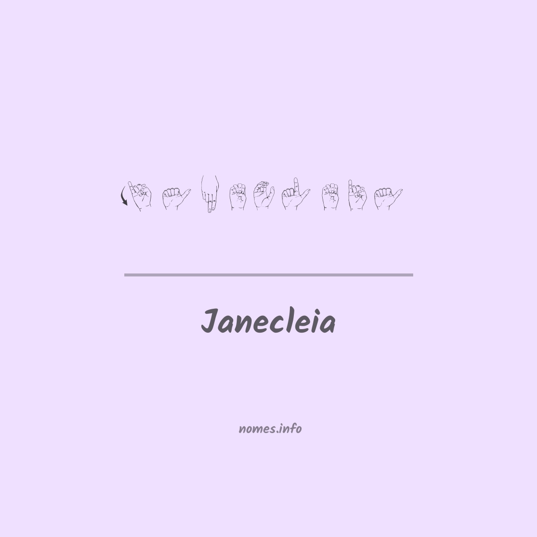 Janecleia em Libras