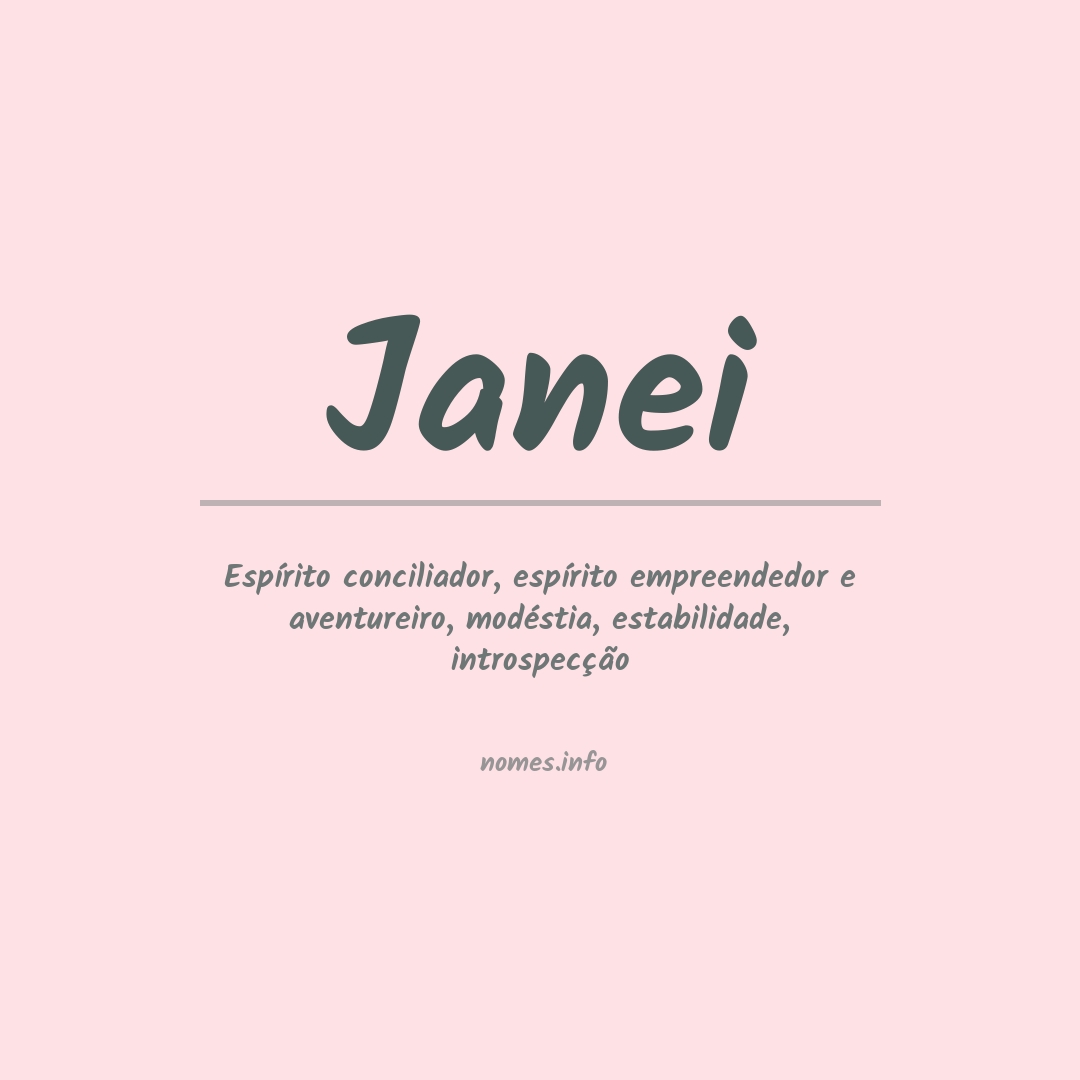 Significado do nome Janei