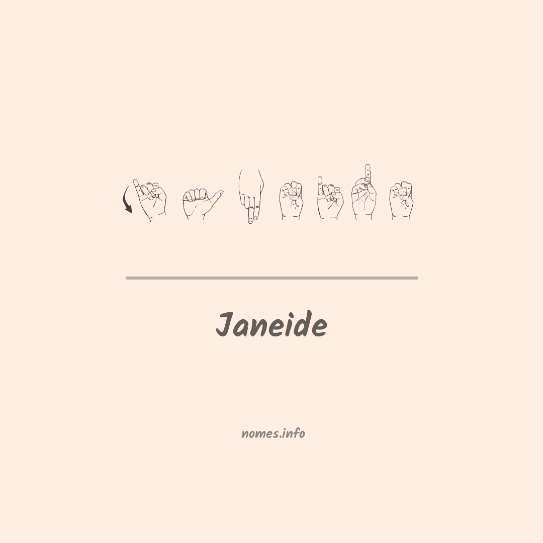 Janeide em Libras