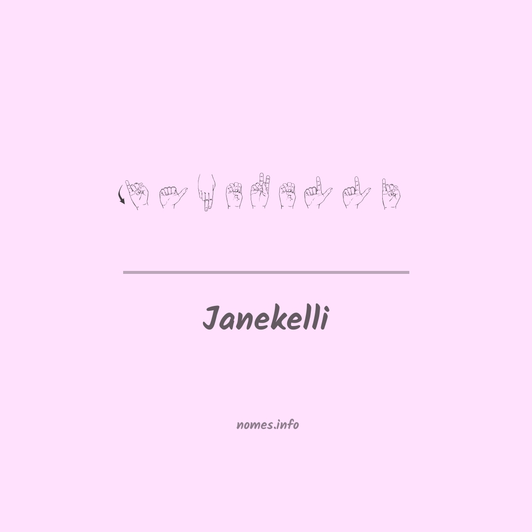 Janekelli em Libras