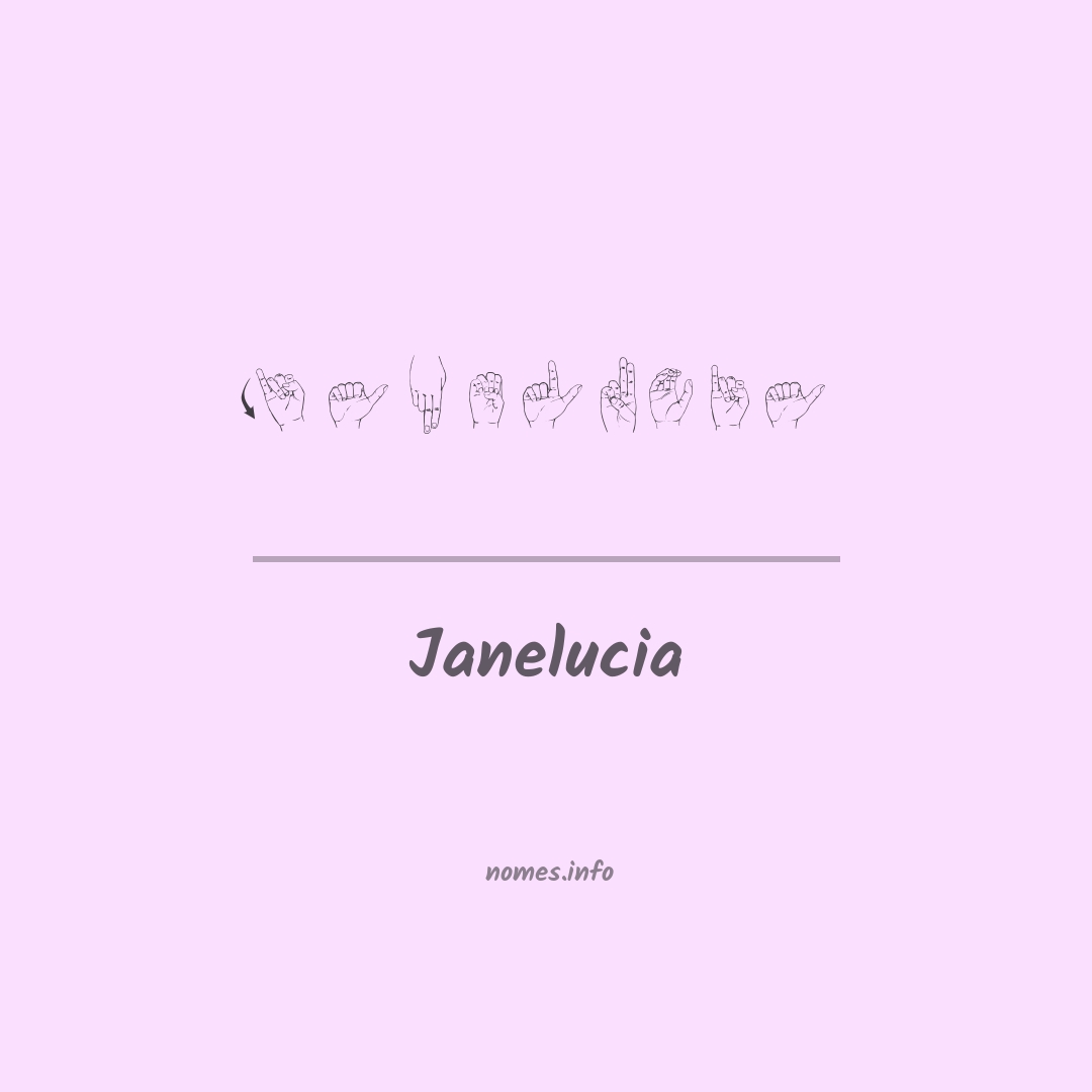 Janelucia em Libras