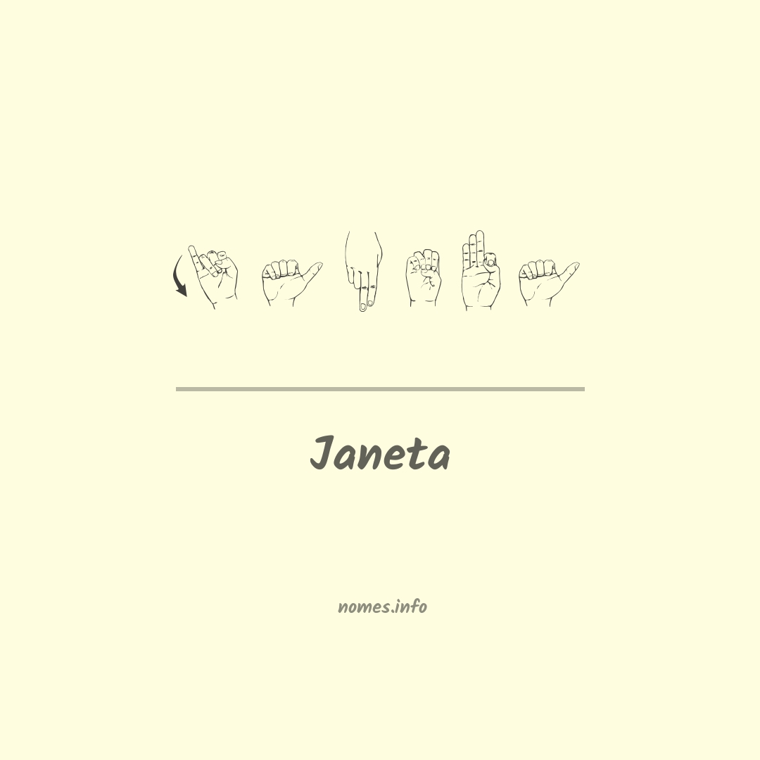 Janeta em Libras
