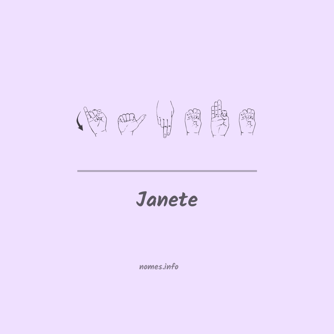 Janete em Libras