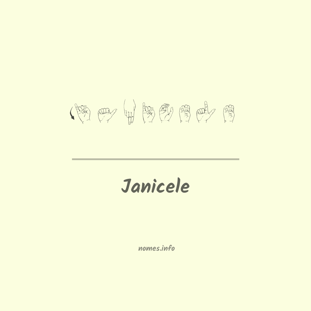 Janicele em Libras