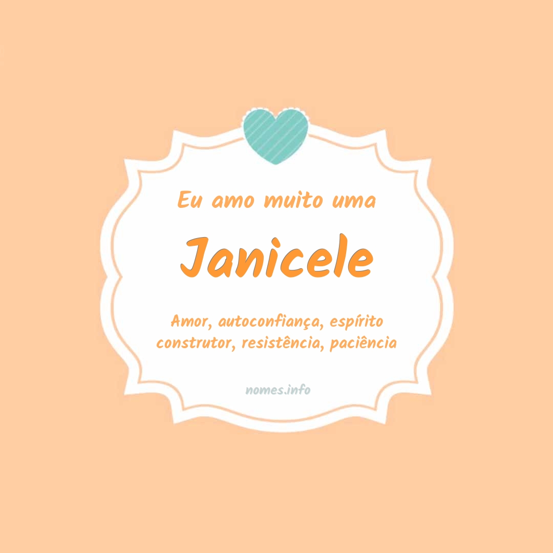 Eu amo muito Janicele
