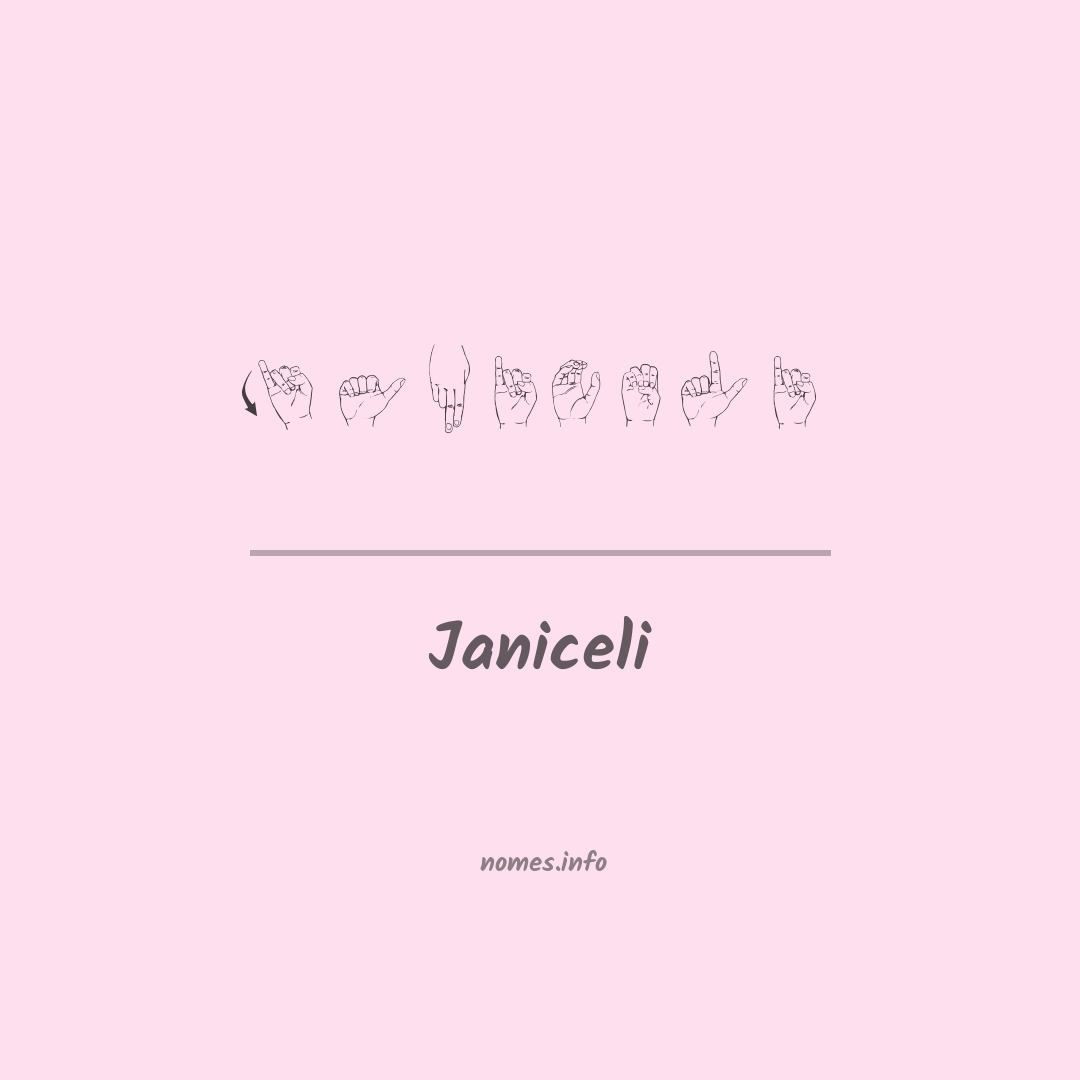 Janiceli em Libras