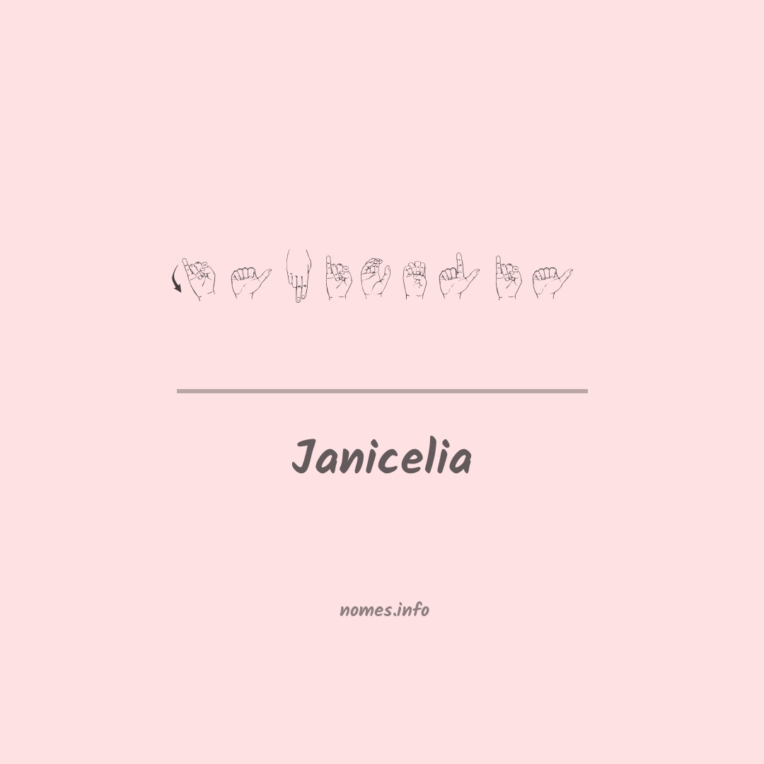 Janicelia em Libras