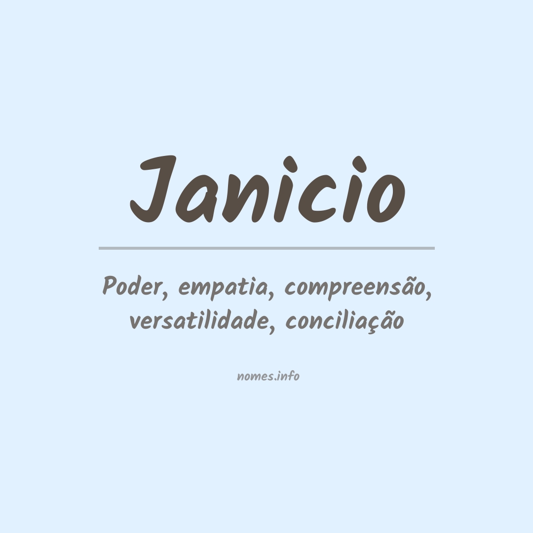 Significado do nome Janicio