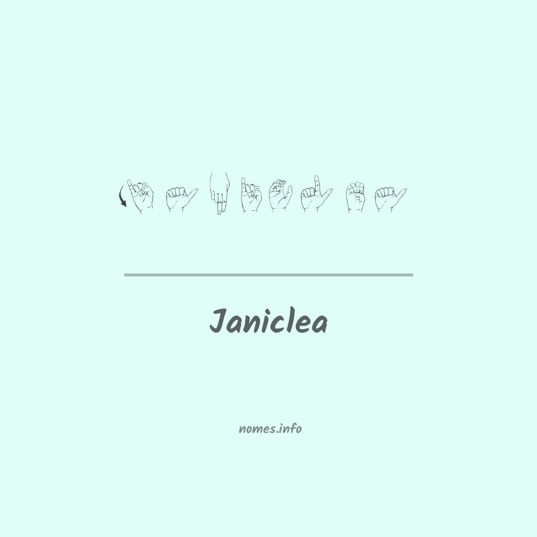Janiclea em Libras