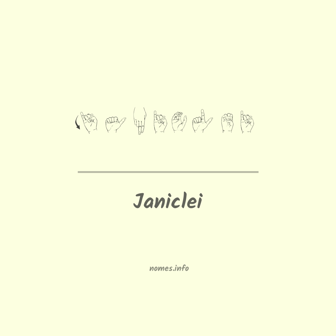 Janiclei em Libras