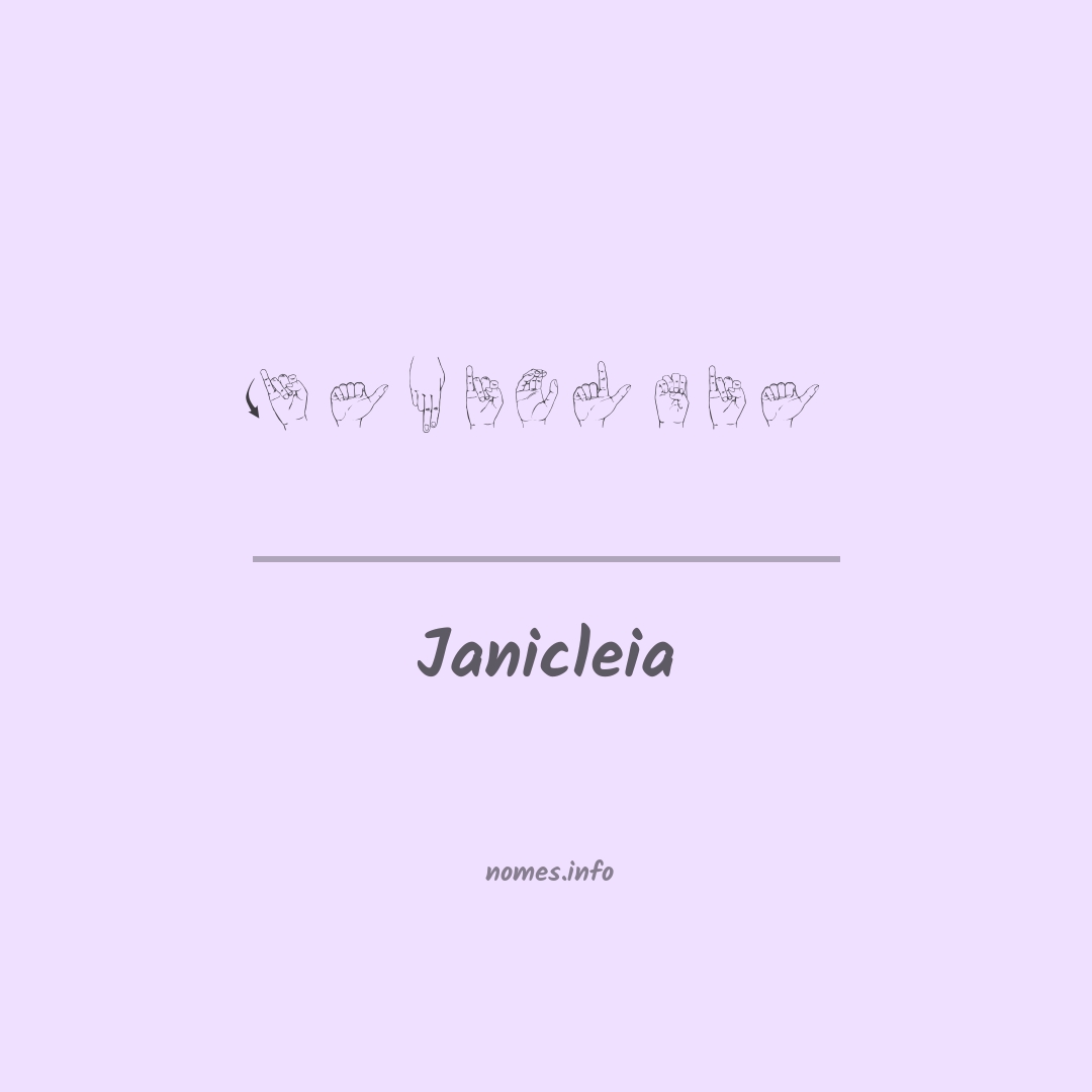 Janicleia em Libras