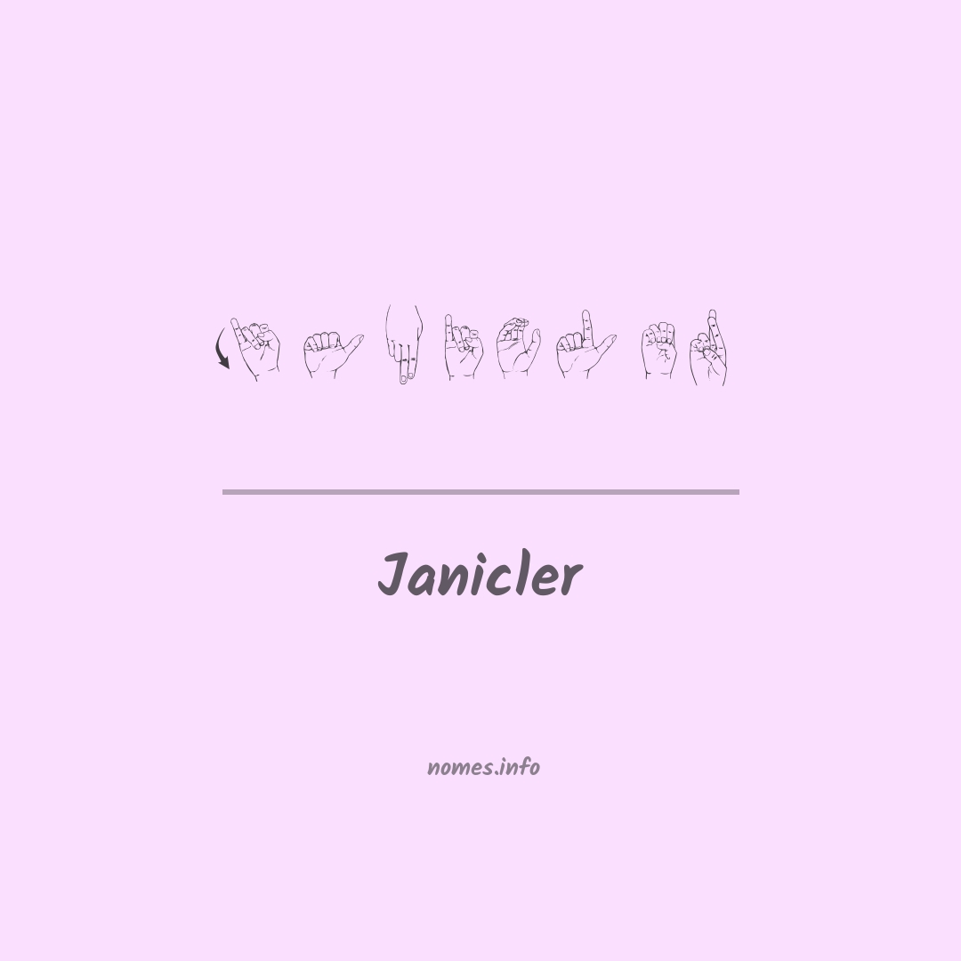 Janicler em Libras