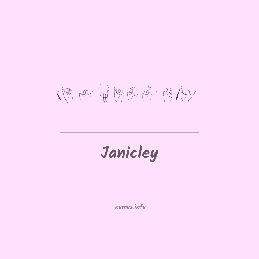 Janicley em Libras
