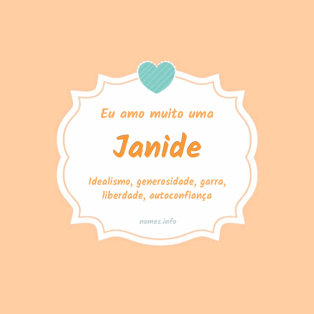 Eu amo muito Janide