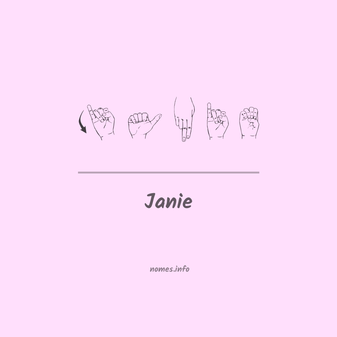 Janie em Libras